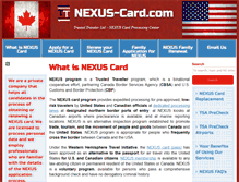 Tablet Screenshot of nexus-card.com